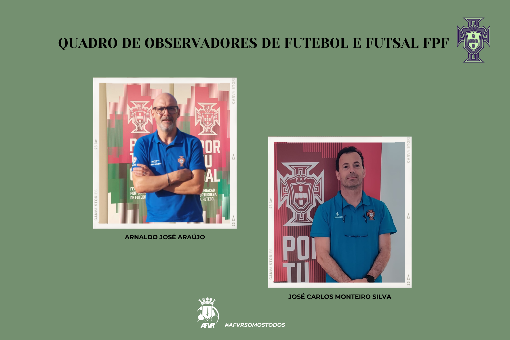 Quadro de Observadores de Futebol e Futsal da FPF